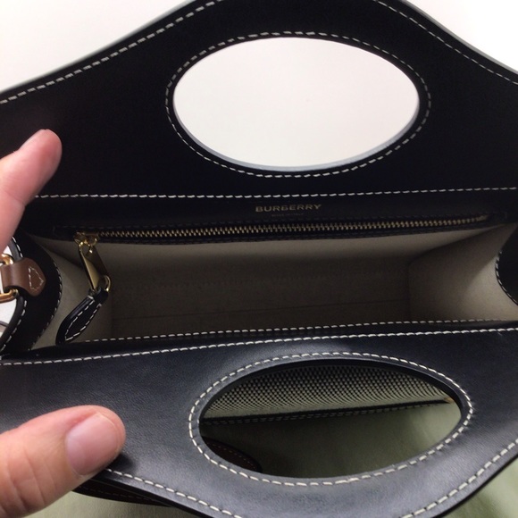 BURBERRY, HORSEFERRY, NWT, POCKET TOTE, MINI, MADE IN ITALY - Picture 11 of 16